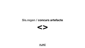 Obrim el concurs per a l’artefacte SIS.REGEN