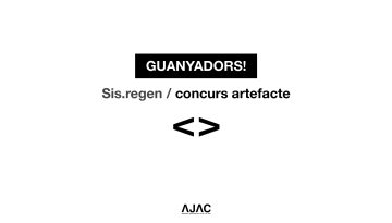 Anunciem els guanyadors del concurs SIS.REGEN